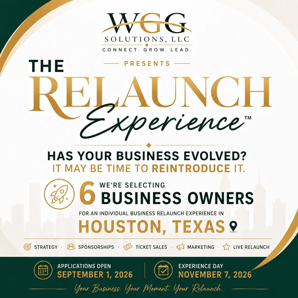 The Relaunch Experience event poster
